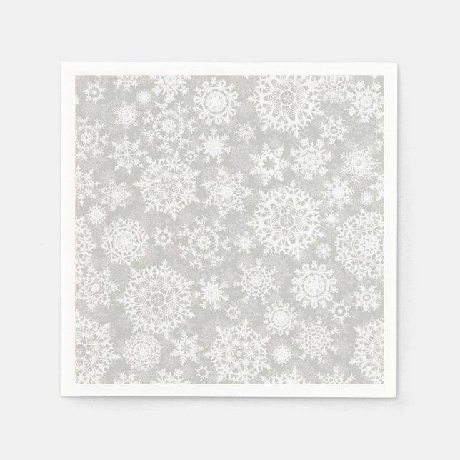 Snowflake pattern napkins (Front)