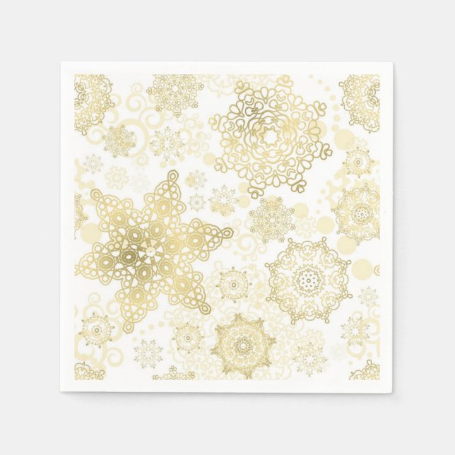 Snowflake pattern napkins (Front)
