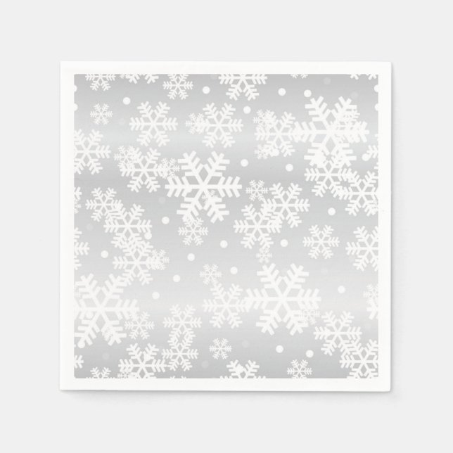 Snowflake pattern napkins (Front)