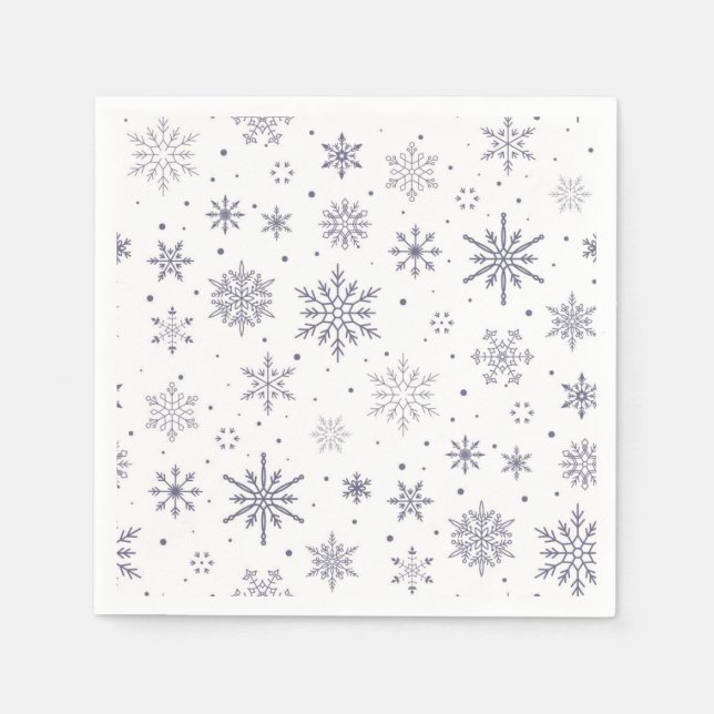 Snowflake pattern napkins (Front)