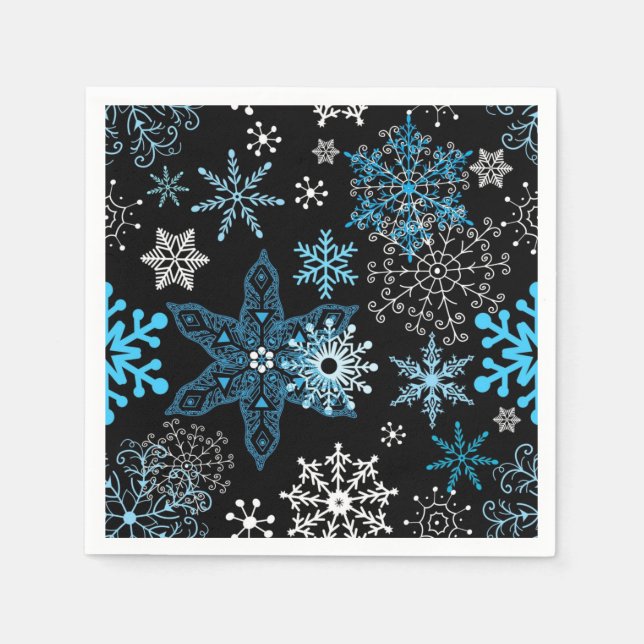 Snowflake pattern napkins (Front)