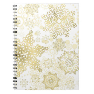 Snowflake pattern	 notebook