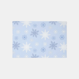 Snowflake pattern outdoor rug