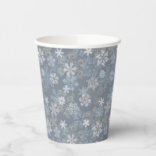 Snowflake Pattern Paper Cups