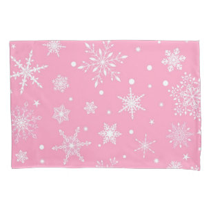 Snowflake pattern pillow case