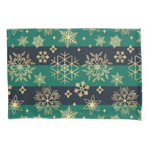 Snowflake pattern pillow case