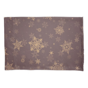Snowflake pattern pillow case