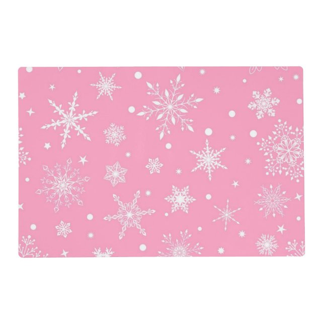 Snowflake pattern	 placemat (Front)