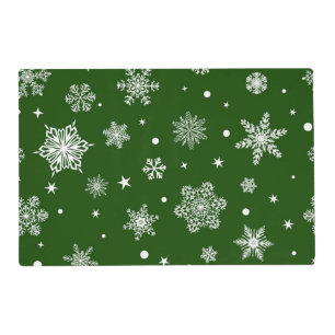 Snowflake pattern placemat
