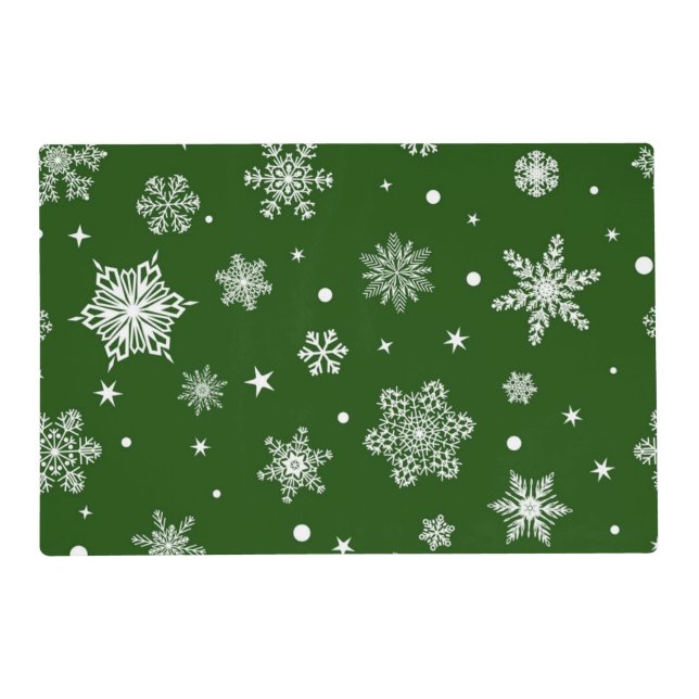 Snowflake pattern	 placemat (Front)
