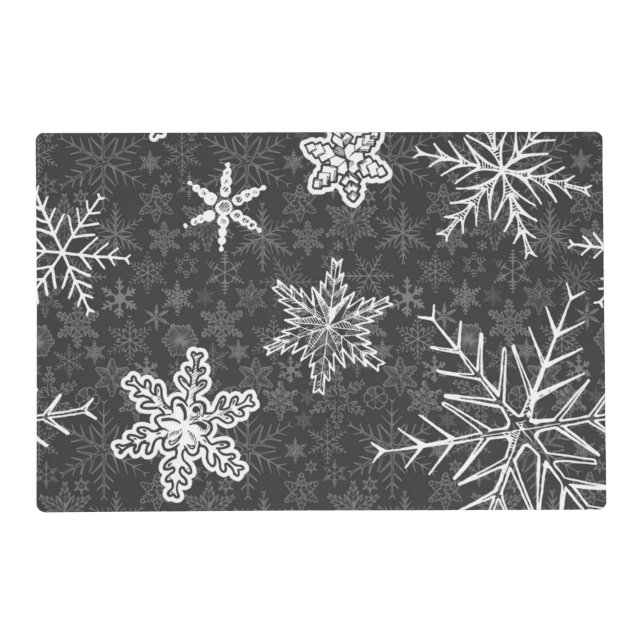 Snowflake pattern	 placemat (Front)