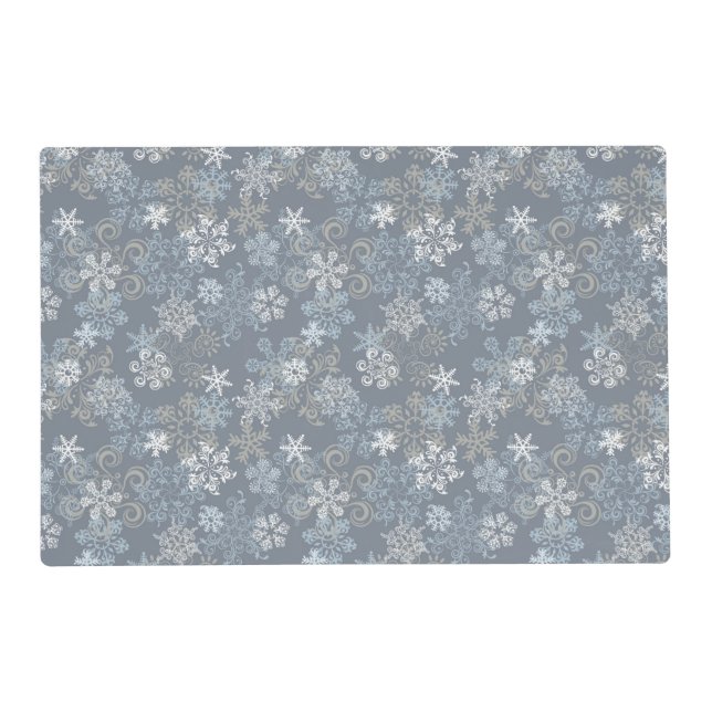 Snowflake Pattern Placemat (Front)