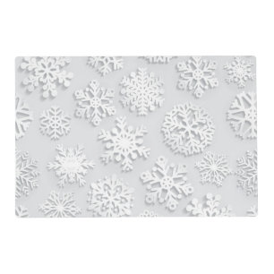 Snowflake pattern	 placemat