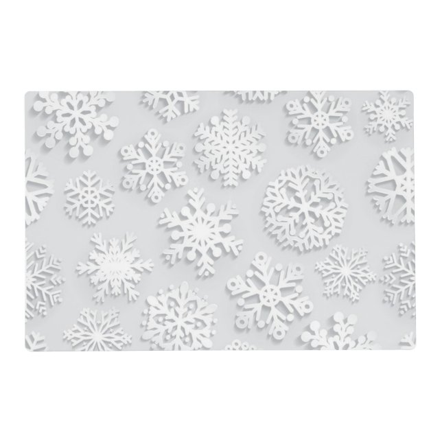 Snowflake pattern	 placemat (Front)