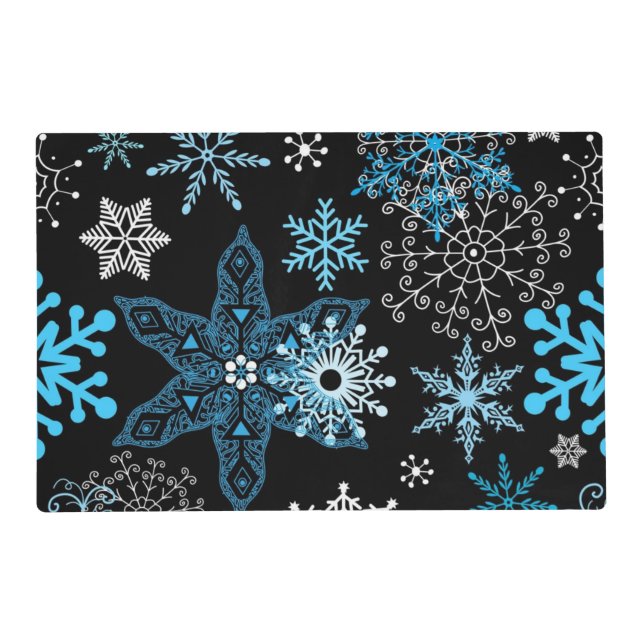 Snowflake pattern	 placemat (Front)
