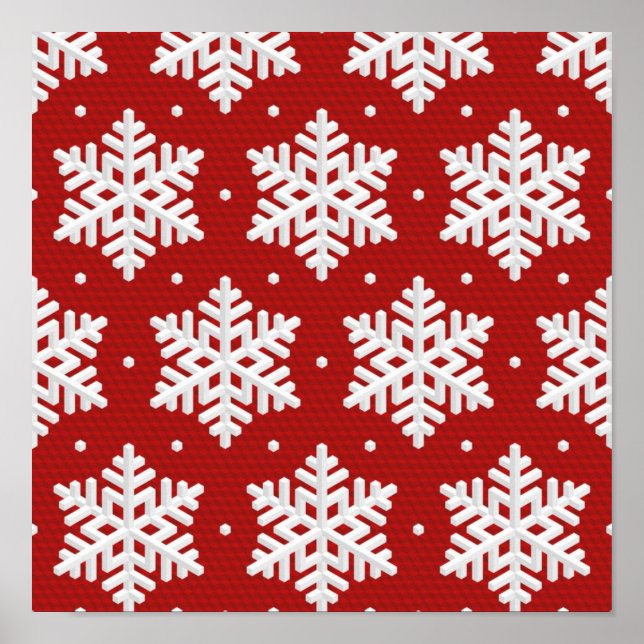 Snowflake pattern	 poster (Front)