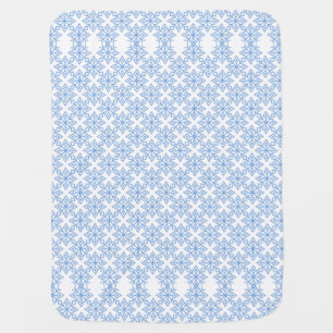 Snowflake Pattern Reversible Baby Blanket