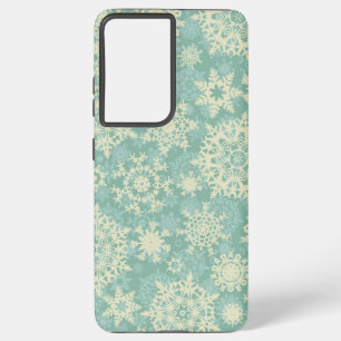 Snowflake pattern samsung galaxy s21 ultra case