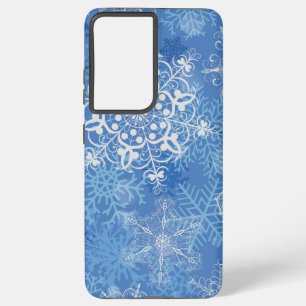 Snowflake pattern samsung galaxy s21 ultra case