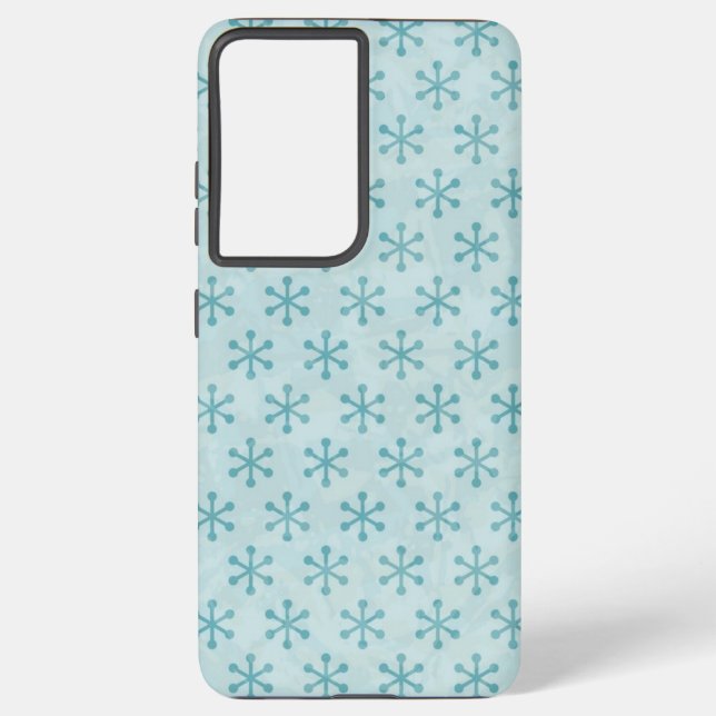 Snowflake pattern samsung galaxy case (Back)