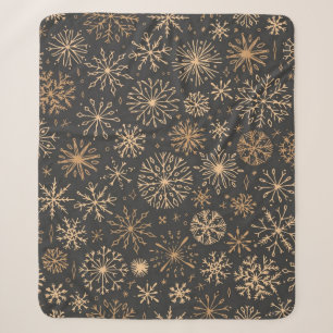 Snowflake pattern	 sherpa blanket