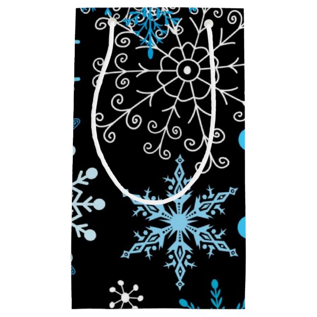Snowflake pattern	 small gift bag (Front)
