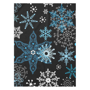 Snowflake pattern tablecloth