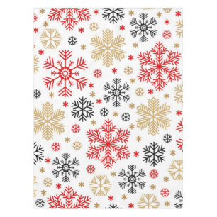 Snowflake pattern tablecloth
