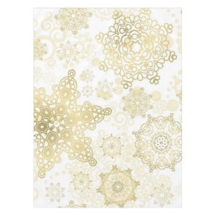 Snowflake pattern tablecloth