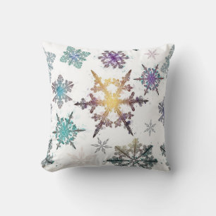 Snowflake pattern	 throw pillow
