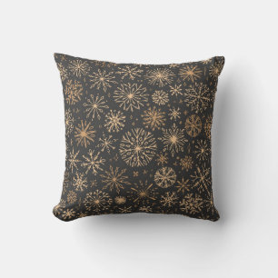 Snowflake pattern	 throw pillow