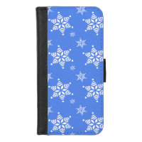 Snowflake Pattern, White Snowflakes, Snow, Blue