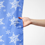 Snowflake Pattern, White Snowflakes, Snow, Blue Scarf<br><div class="desc">Cute,  fun and adorable pattern with white snowflakes on blue background. Modern and trendy gift,  perfect for the snow lover in your life.</div>