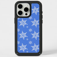 Snowflake Pattern, White Snowflakes, Snow, Blue