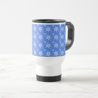 Snowflake Pattern, White Snowflakes, Snow, Blue