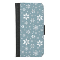 Snowflake Pattern, White Snowflakes, Snow, Gray