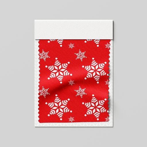 Snowflake Pattern, White Snowflakes, Snow, Red Fabric