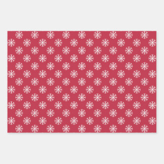 Snowflake Pattern Wrapping Paper Sheets