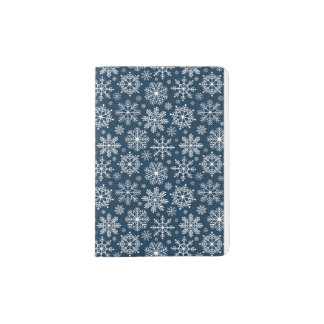 snowflake patterned  passport holder