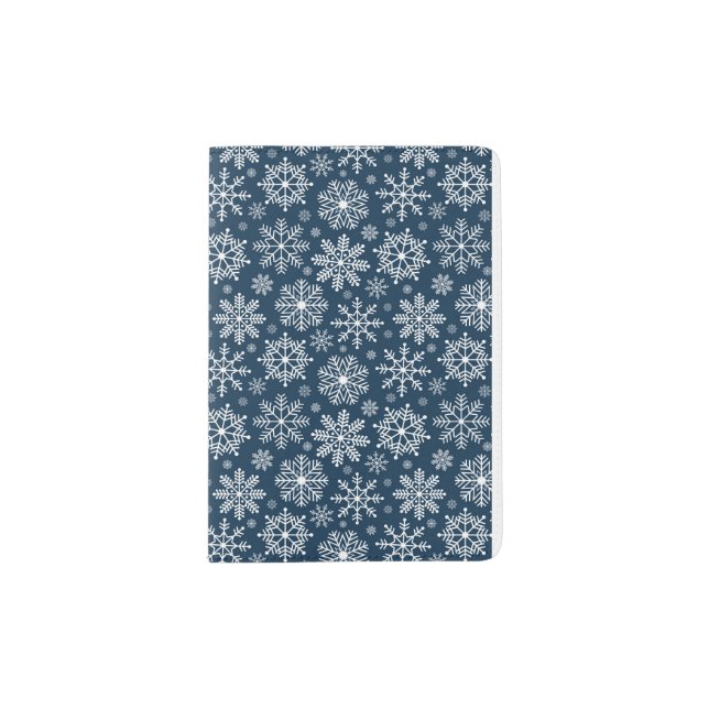 snowflake patterned  passport holder (Front)