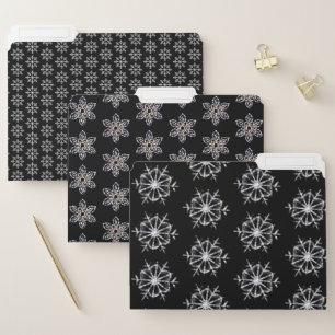 Snowflake Patterns File Folder