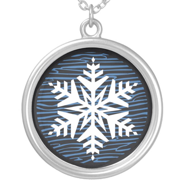 Snowflake Pendant Necklace (Front)