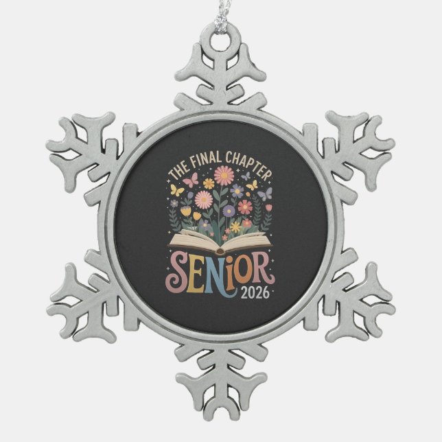   SNOWFLAKE PEWTER CHRISTMAS ORNAMENT (Front)