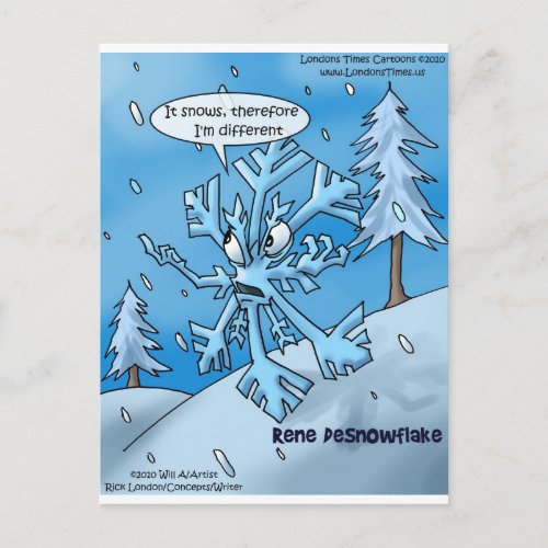 Snowflake Philosophers Funny Gifts Tees Cards Etc