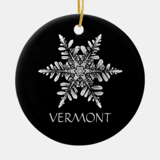 Snowflake Photo Ornament to Customize (Front)