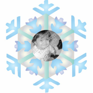 Snowflake Photo Personalized Christmas Ornament Statuette
