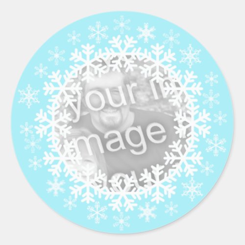 Snowflake Photo Stickers
