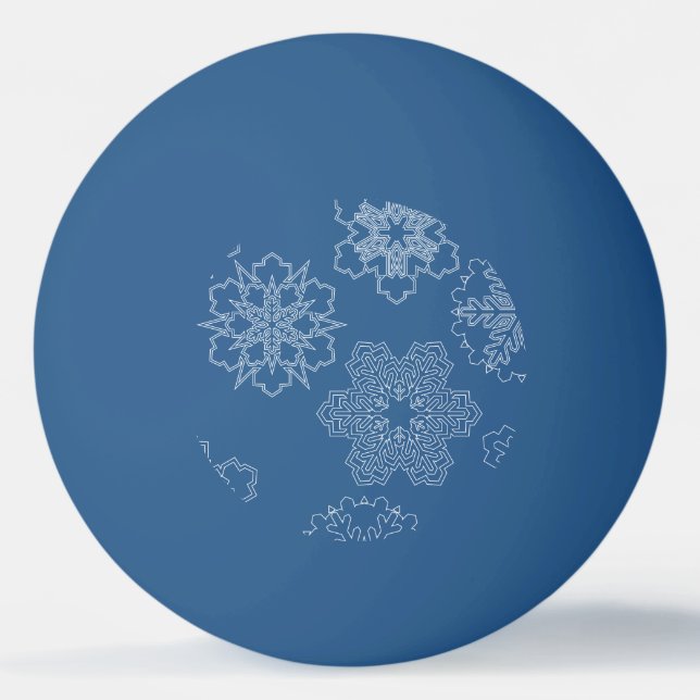 Snowflake Ping Pong Ball (Front)
