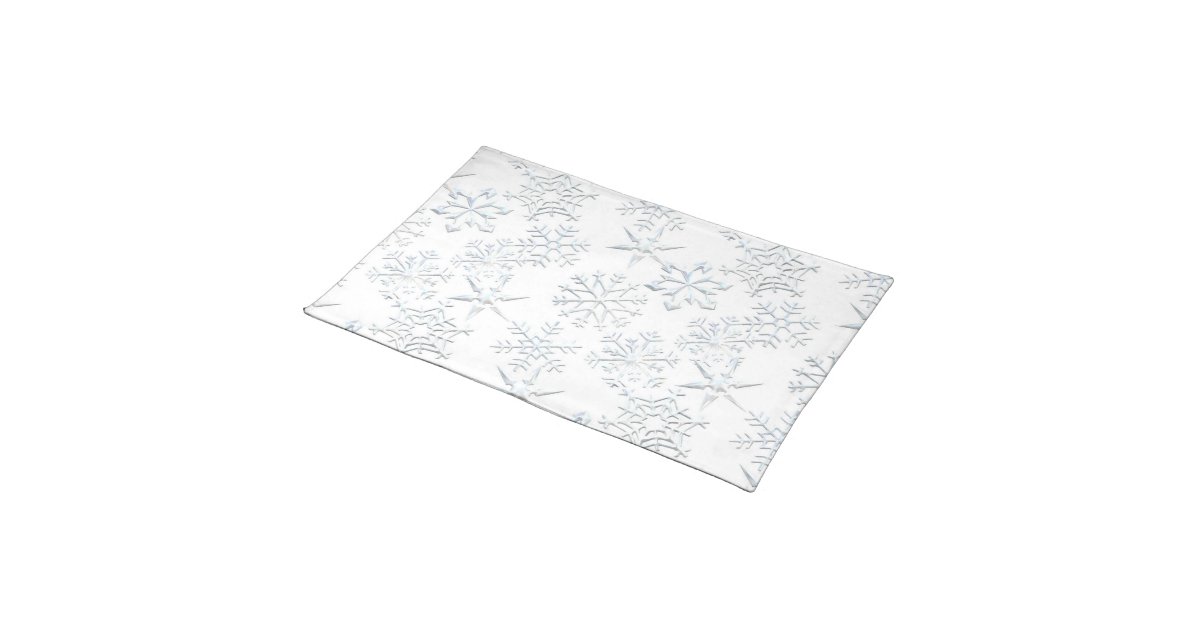 Snowflake Placemats | Zazzle