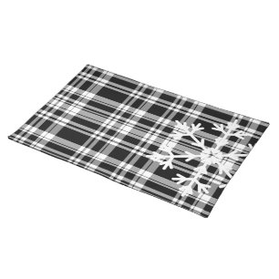 Snowflake Plaid Cloth Placemat